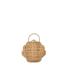 Rattan Shell Bag - Straw
