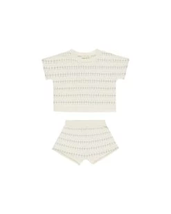 Relaxed Summer Knit Set || Ivory (6-12Mo)