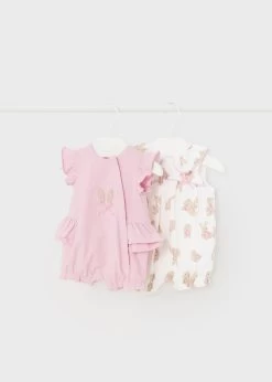 Mayoral Romper - Pink Bunnies