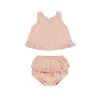 Ruffled Tulip Top + Bloomer Set || Melon (18-24Mo)