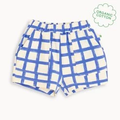 Sailor - Blue Checker Jersey Baby & Kids Shorts