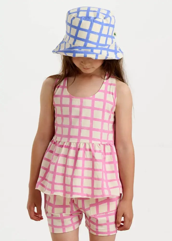 Sailor - Pink Checker Jersey Baby & Kids Shorts 2 Sailor - Pink Checker Jersey Baby & Kids Shorts – Bild 2