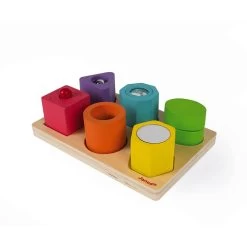 Janod Shapes & Sounds | 6 Block Sensory Puzzle -Baby Grundausstattungs Geschäft shapes sounds 6 block sensory puzzle 4