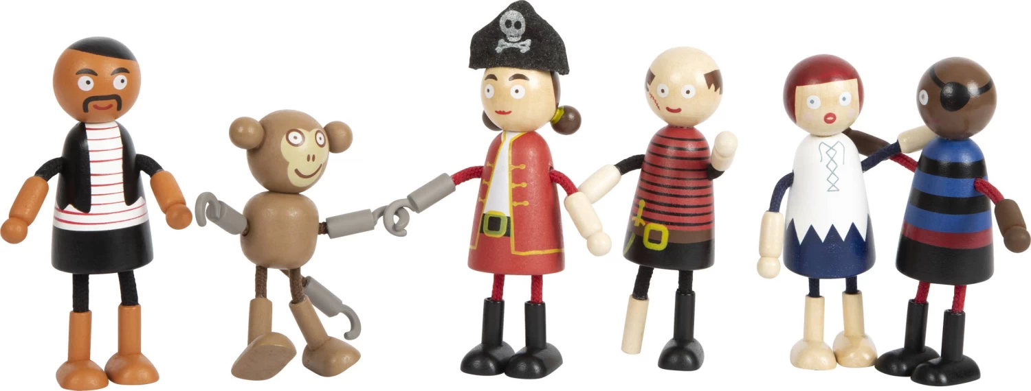 Small Foot Wooden Bending Dolls Pirate 2 Small Foot Wooden Bending Dolls Pirate – Bild 2