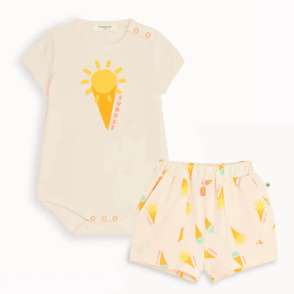 Sorbetto - Ice Cream Jersey Baby Bodysuit 2 Sorbetto - Ice Cream Jersey Baby Bodysuit – Bild 2
