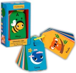 Mudpuppy Spanish English ABC - Ring Flash Cards