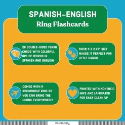Mudpuppy Spanish English ABC - Ring Flash Cards -Baby Grundausstattungs Geschäft spanish english abc ring flash cards 3