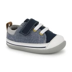 Stevie First Walkers - Blue Denim