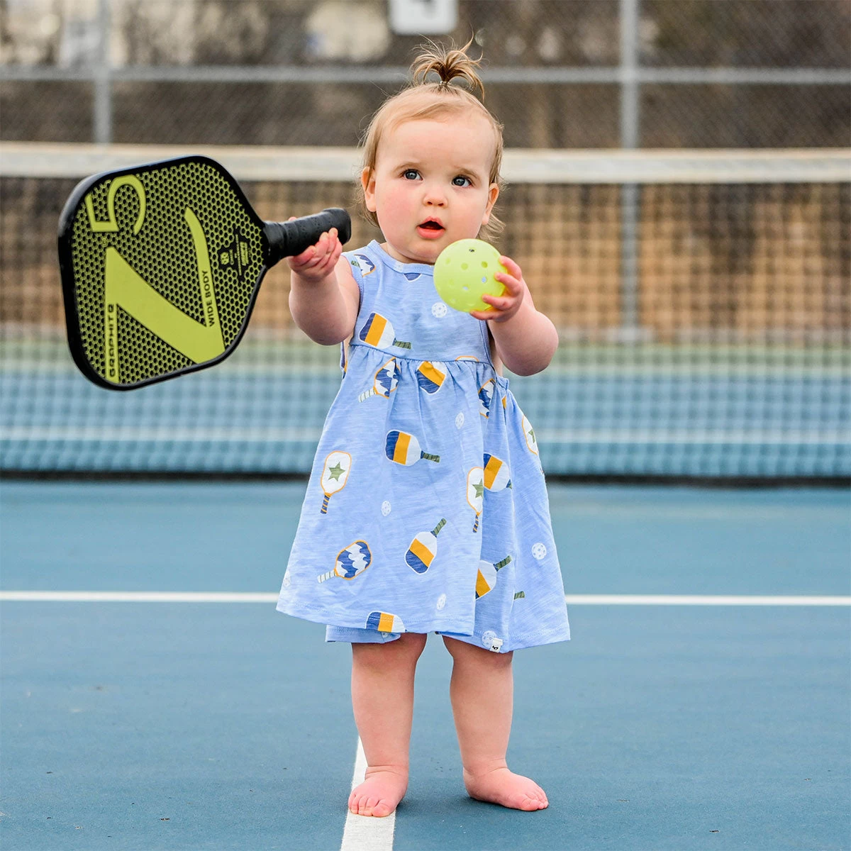 Tank Dress - Pickleball Print - Periwinkle 2 Tank Dress - Pickleball Print - Periwinkle – Bild 2