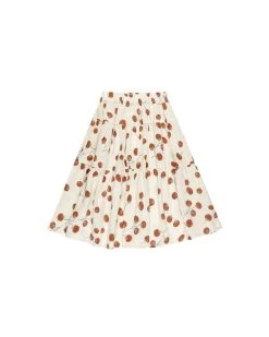Tiered Midi Skirt|| Tomatoes (2-3Y)