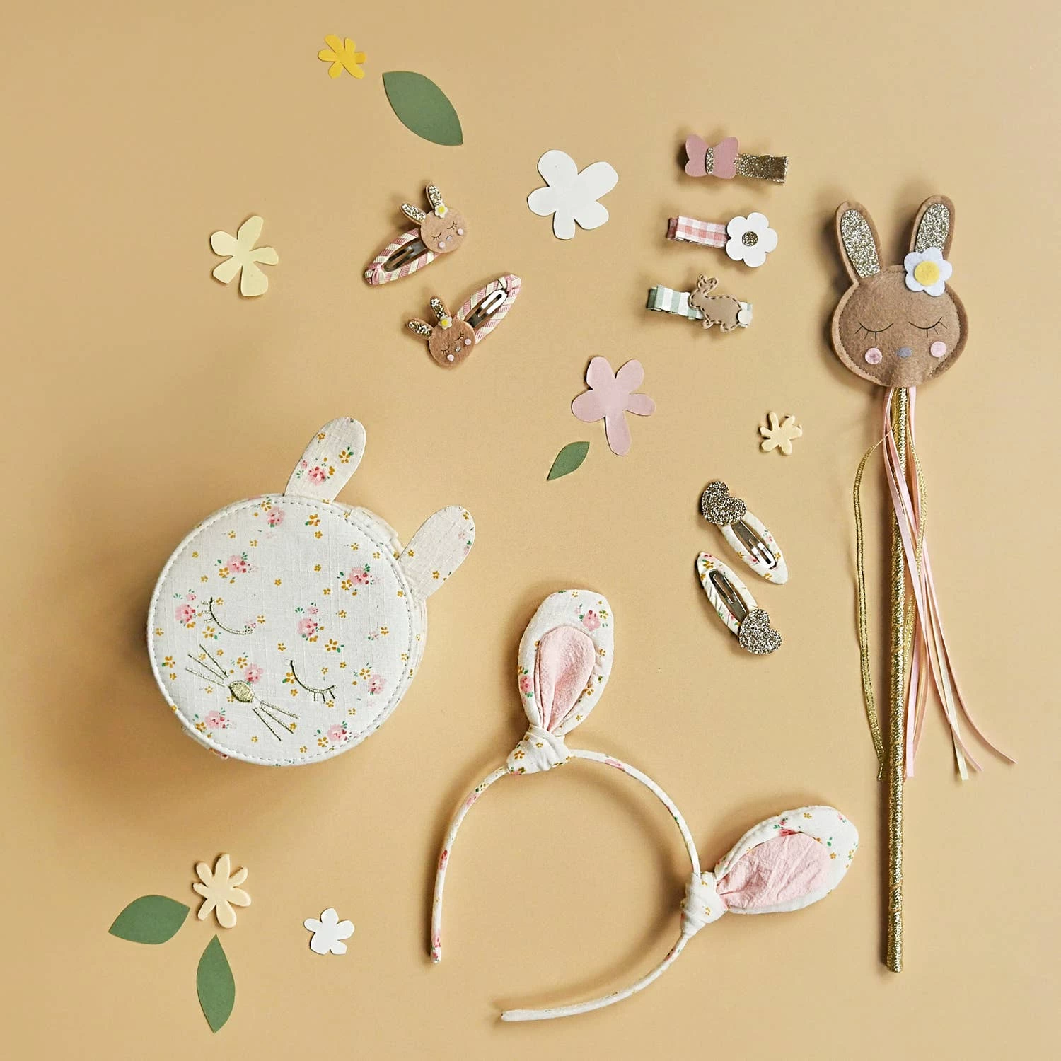 Tiny Blossom Glitter Heart Clips 2 Tiny Blossom Glitter Heart Clips – Bild 2