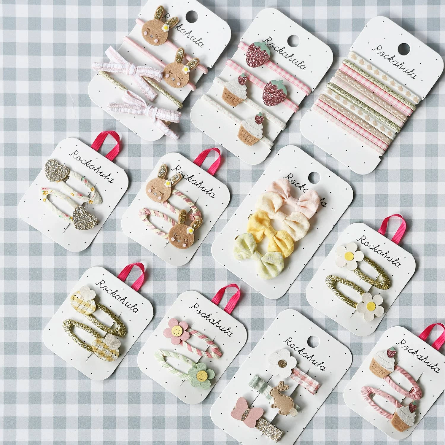 Tiny Blossom Glitter Heart Clips 3 Tiny Blossom Glitter Heart Clips – Bild 3