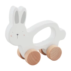 Wood Bunny Pull Toy -Baby Grundausstattungs Geschäft wood bunny pull toy 4